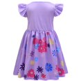 thumbnail image 2 of Kids Girls Mirabel Dress Short Sleeve Cosplay Halloween Cosplay Fancy Party Dress Up Outfits 3-9T, 2 of 6