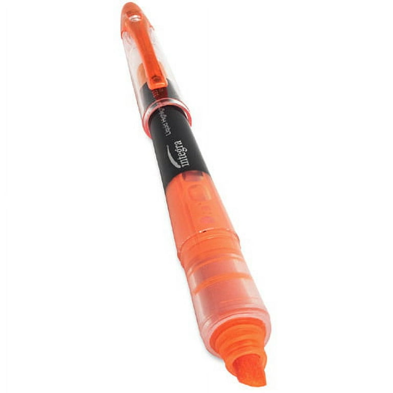 Integra Liquid Highlighters - Chisel Marker Point Style - Fluorescent Orange - 1 Dozen Integra Liquid Highlighters - Chisel Marker Point Style - Fluorescent Orange - 1 Dozen
