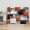 Orange, variant on Orange Gray Black Wall Art for Living Room,Canvas Picture Wall Decor for Bathroom Bedroom,Modern Abstract Geometric Plaid Painting Artwork for Office Kitchen Hallway Dining Room Home Decor 16"x20"