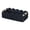 black, variant on Black Wicker Storage Basket, Scalloped Edge Bathroom Organizer with Handles