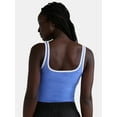thumbnail image 3 of Athletic Works Women's and Women's Plus ButterCore Tipped Tank Bra, Sizes XS-4X, 3 of 5