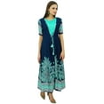 thumbnail image 4 of Bimba 2 Piece Anarkali Designer Kurti With Shrug Rayon Kurta Maxi Dress, 4 of 9