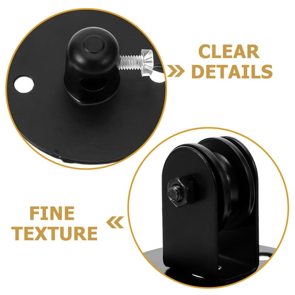 LEXSOMEO 1 Set Fixture Pulley Wheel Ceiling Mount Pulley Metal Pulley for Hanging Lamp