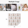 thumbnail image 5 of Easter Cloth Napkins, Spring Pink Bow Bunny Grey White Checkered Washable and Reusable Dinner Napkins Set of 2, Table Napkin for Kitchen Party Birthday Wedding Hotel Housewarming 20"x20", 5 of 9