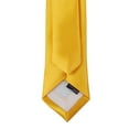 thumbnail image 3 of Cravate Unisexe Décontractée et Formelle Moulante Jaune Mariage Étroite, 3 of 8
