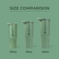 thumbnail image 6 of HydroJug Sport 20 oz Stainless Steel Water Bottle with Flip Straw, Insulated Leak-Proof Tumbler for Gym & Outdoor - Sage, 6 of 7