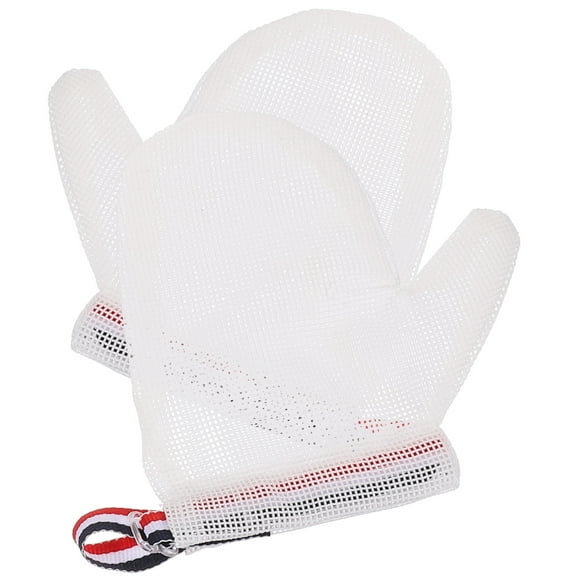 UPKOCH Anti-eating Gloves Finger Sucking Deterrent Gloves Thumb Sucking Stop Finger Sucking Stop Boy White 12x7.5x0.5cm