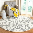 thumbnail image 2 of SAFAVIEH Soho Bedinn Floral Wool Area Rug, Ivory/Grey, 5' x 8', 2 of 8