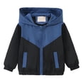 thumbnail image 3 of Kids Back to School Lightweight Jackets Zip up with pockets Coats Boys Girls Sport Windproof Outerwear Outdoor Raincoat with Hood, 3 of 6