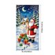 thumbnail image 3 of Cortina navideña de poliéster de 35 x 72 pulgadas con diseño de Papá Noel | Decoración navideña duradera para puertas, paredes y mesas | Fácil de instalar para fiestas, 3 of 6