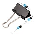thumbnail image 3 of YWIYIUD 1PC Durable Large BinderClips for Paper and Pictures Purpose Foldback Portable Paper ClampsClips Suitable for School Workplace and Home Project, 3 of 6