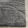 thumbnail image 5 of SAFAVIEH Florida Tamzen Abstract Shag Area Rug, Grey, 8' x 8' Square, 5 of 9