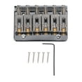 thumbnail image 3 of Hardtail Bridge, Glossy Metal Electric Guitar Bridge Comfortable Touch 65mm 6 Strings  For Stringed Instrument Silver,Black,Gold, 3 of 8