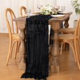 thumbnail image 3 of Cheesecloth Table Runner Boho Rustic Cheese Cloth Runner for Wedding Easter Decoration Summer Party Table Decor Kitchen Dining Farmhouse, 3 of 7