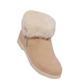 thumbnail image 4 of Aueoeo Womens Winter Flat Boots Furs Snow Boots Ankle Booties Fuzzy Warm Short Boots for Girl Side Zip Boots Beige, 4 of 6