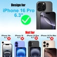thumbnail image 3 of UZWZW Privacy Screen Protector for iPhone 16 Pro, 4 pack, 3 of 9