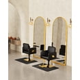 thumbnail image 3 of Baasha Premium Gold Salon Chair, Thickened Cushion, 330 lbs Capacity, 360° Swivel, 3 of 8