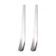 thumbnail image 2 of Stainless Steel Flat Spoon Household Spoon Long Handle Ice Cream Spoon Cake Dessert Spoon Dumpling Filling Spoon 2pc, 2 of 6
