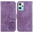 thumbnail image 2 of Compatible avec OnePlus Nord CE 2 Lite 5G Étui Portefeuille à Rabat Mignon en Relief Tiger avec Porte-Cartes, 2 of 5