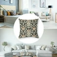 thumbnail image 6 of Brown Damask Pillow Cover,Paisley Floral Throw Pillow Covers Boys Girls Teen Adult Room Decor,Vintage Oriental Boho Cushion Covers Gothic Bohemia Style Pillowcases, 6 of 8