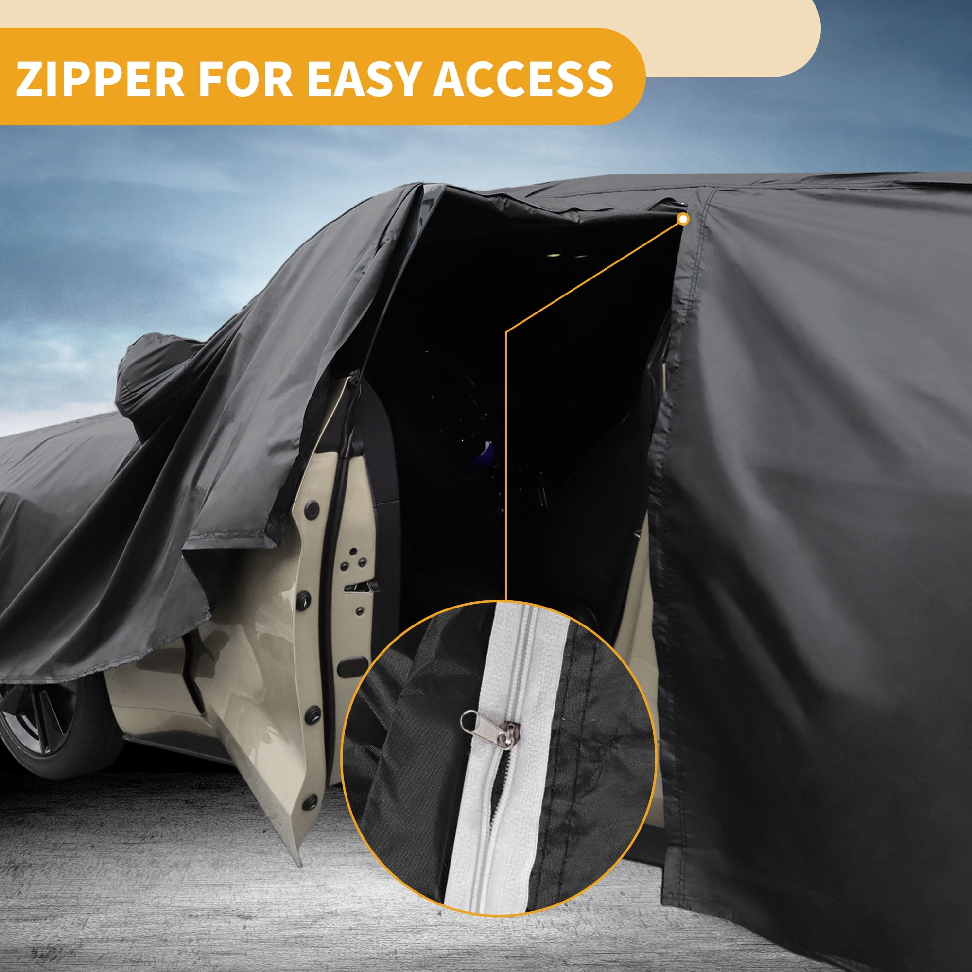 Unique Bargains Durable Waterproof Car Cover Black ["for Lexus RX"]