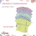 thumbnail image 4 of Emily Rose 14.5 Inch Doll Clothes Rainbow 5 Pack 14" Doll T-Shirts Value Set - Lovely Pastel Colors | Gift Boxed!, 4 of 7