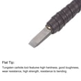 thumbnail image 3 of Uxcell 5mm Tungsten Carbide Flat Tip Leather Cloth Handle Wood Carving Chisels, 3 of 5