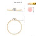 thumbnail image 5 of ANGARA Natural Emerald-Cut Diamond Solitaire Ring in 14K Yellow Gold for Women (Size-4x3mm| Color-H| Clarity-SI2) | April Birthstone, Anniversary, Jewelry Gift for Women | Natural Diamond Ring, 5 of 9