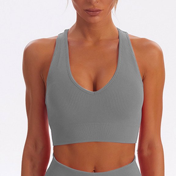 Christmas Clearance! Borniu Sports Bras for Women Clearance, Women's Sports Yoga Bra Beautiful Back Sports Underwear Wearing Fitness Yoga Clothes