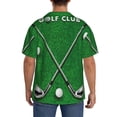 thumbnail image 3 of Fotbe Golf Sport Club Camisa Estampada de Manga Corta para Hombre, Casual de Verano, Estilo Playero, Sin Arrugas-3X-Large, 3 of 5