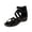 Black Sandals for Women, variant on Multi Strap Back Zip Wedge Sandal Women Casual Summer Footwear Blue 36