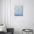 thumbnail image 3 of Coastal Room Makeover Bathroom Wall Art on a 12X16in Ocean Sea Canvas, Vintage Poster Style, Modern Nautical Painting, Beach Decor Accessories for Home., 3 of 7