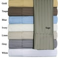 thumbnail image 2 of Royal Hotel 650-Thread-Count Bed Sheets - Wrinkle Free Sheets - Deep Pocket, Cotton Blend, Sateen Sheets, Hypoallergenic, 4 Piece - Full - Gold, Striped, 2 of 2