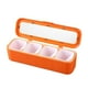 thumbnail image 2 of Juego de organizador de especias de 4 rejillas con 4 frascos y cucharas, recipientes de almacenamiento para encimera de cocina para sal, pimienta y condimentos, diseño fácil de llenar y, 2 of 8