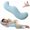Blue, variant on 43IN Pea Pod Body Pillow for Side Sleepers, Ergonomic Support for Hips and Legs, Ice Silk Fabric, Cooling Memory Foam, Suitable for Side Sleepers