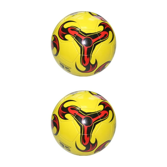 Maytalsory Wide Application Soccer Ball For Training And Sports Football Game Blast-proof 1 Yellow 2Set