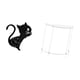 thumbnail image 5 of Reloj de pared,Reloj de pared con diseño de gato para guardería,sala de juegos y interior,Mesita de noche de acrílico,Mesa auxiliar de acrílico transparente Mesa auxiliar transparente en, 5 of 8