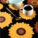 thumbnail image 2 of Posavasos Yuarrent 2 uds Manteles Individuales Impermeables a Prueba de Aceite con Flores de PVC, 2 of 6