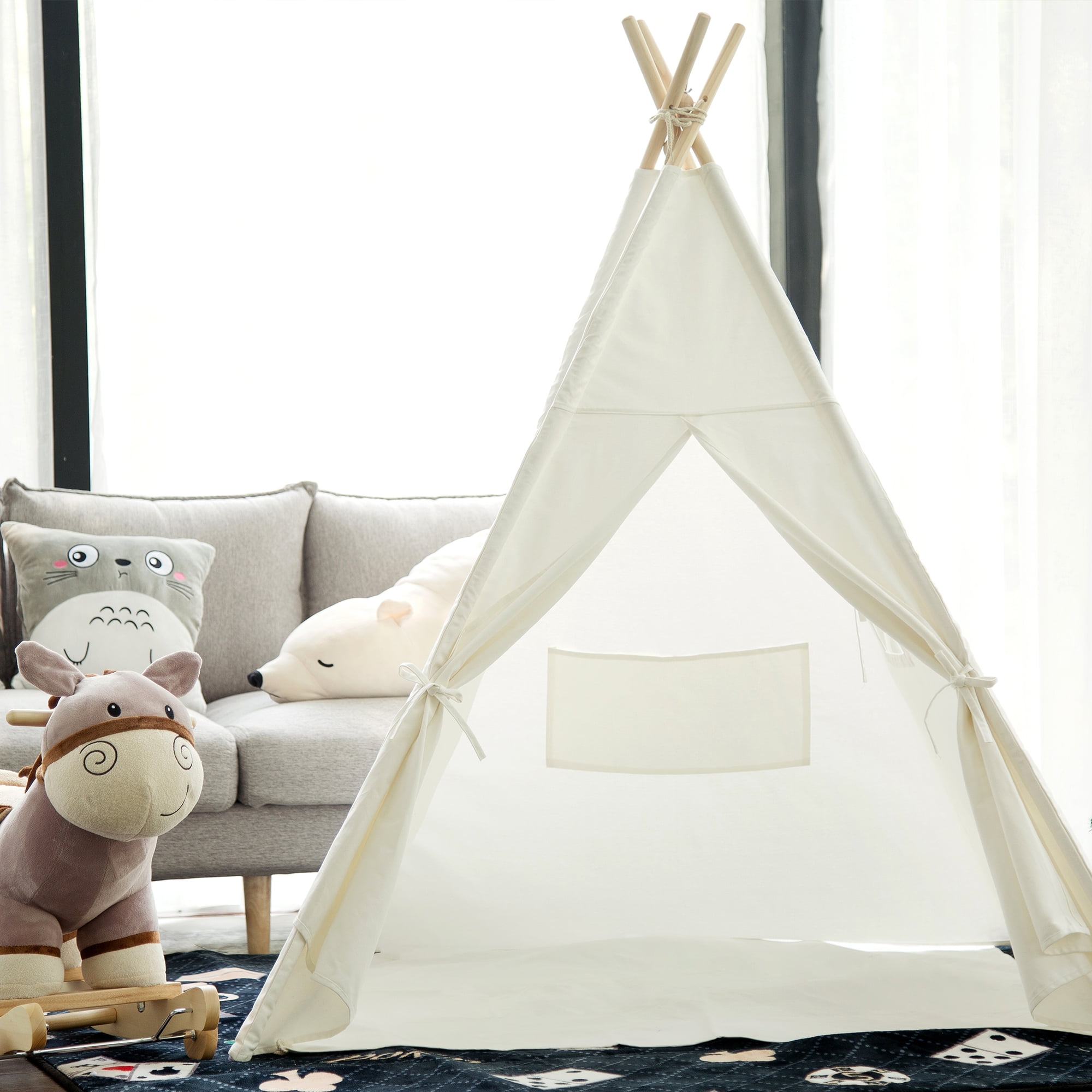 (1 Piece) Foldable Teepee Tent for Kids, Children Play Tent