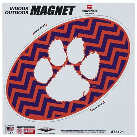 Clemson Magnet - Clemson Tigers Chevron 6