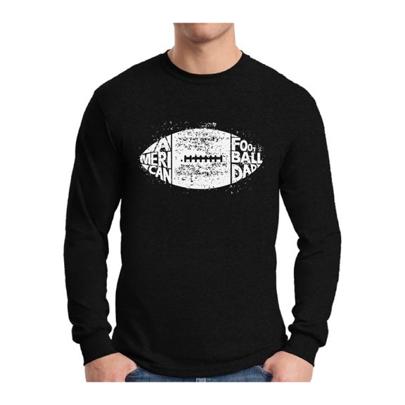 Awkward Styles Men's American Football Dad Vintage Graphic Long Sleeve T-shirt Tops White Sporty Father's Day Gift