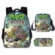 thumbnail image 1 of Set de mochilas Plant Zombies Anime de 3 piezas para niños, mochila escolar, 1 of 3