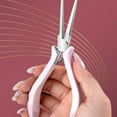 thumbnail image 4 of Nails Pincher Nipper Pliers C Curved Shaping Tool for Gel Sculpting Stainless Steel Manicure Pedicure Tool, 4 of 9