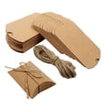 thumbnail image 2 of Veeogra Big Sale,Gift Box,Gift Wrapping,50 PCS Kraft Pillow Boxes with Foldable Jewelry Packaging Gift Card Holder Soap Packaging Small Gift Box,Home Decor,Khaki, 2 of 8