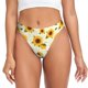 thumbnail image 1 of Balery European-style Pattern Sunflower A Tangas de Algodón para Mujer con Estampado – Ropa Interior Sexy, Transpirable, G-string-X-Large, 1 of 6