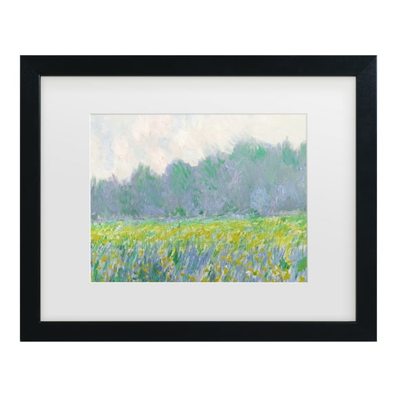 Trademark Fine Art 'Field of Yellow Irises at Giverny' Canvas Art by Claude Monet