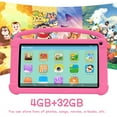 thumbnail image 6 of Peicheng Q1K Kids Tablet, 7 Inch, Android 12, 32GB, Parental Control, Dual Camera, Shockproof, Pink, 6 of 8