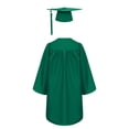 thumbnail image 2 of renvena Robe de Collation des Grades pour Enfants avec Pompon Uniforme Scolaire Vert Foncé 21, 2 of 6