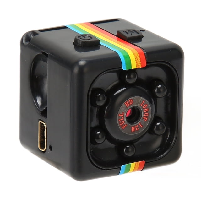 Mini cámara 1080P HD visión nocturna lente de 140 grados pequeña videocámara DV deportiva para exterior interior negro