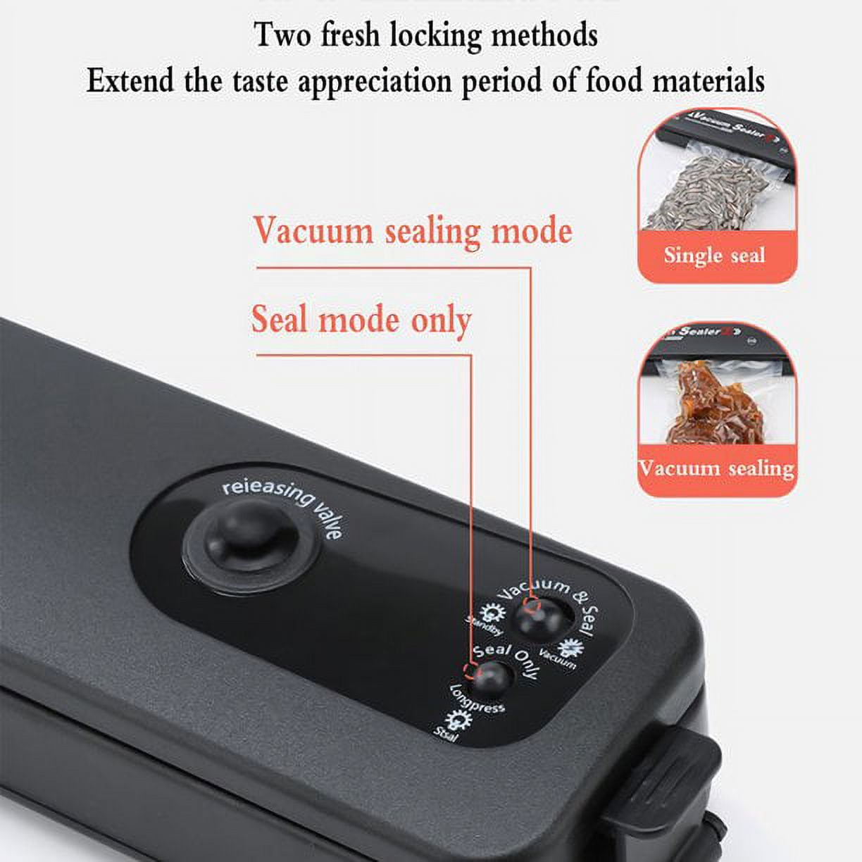 WHLBF Clearance Vacuum Sealer, Food Vacuum Sealer Machine, Automatic Food  Vacuum Sealer for Food Preservation Sealing Packing System, for Sous-Vide
